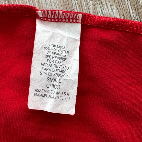 Red Retro Sheath Dress Size S Small Fringe Tassel Spaghetti Strap Peep Pt Toe - Picture 12 of 14